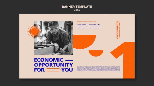 Job opportunity banner template