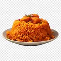 Free PSD jollof isolated on transparent background