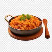 Free PSD jollof isolated on transparent background