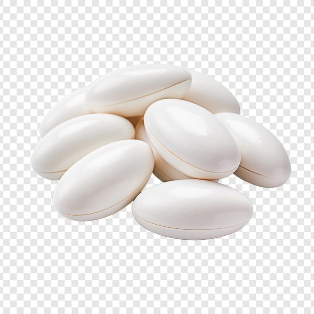 Jordan almonds isolated on transparent background