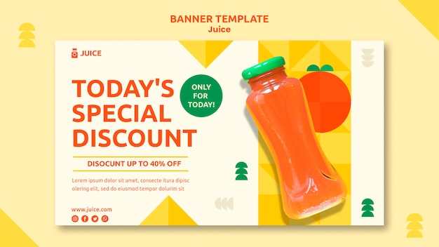 Juice banner template