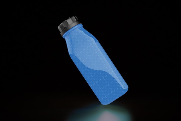 Juice bottle in dark