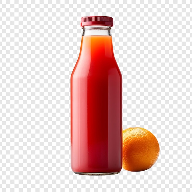 Free PSD juice bottle isolated on transparent background