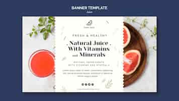 Free PSD juice concept banner template