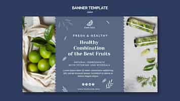 Free PSD juice concept banner template