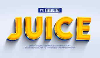 Free PSD juice text style effect