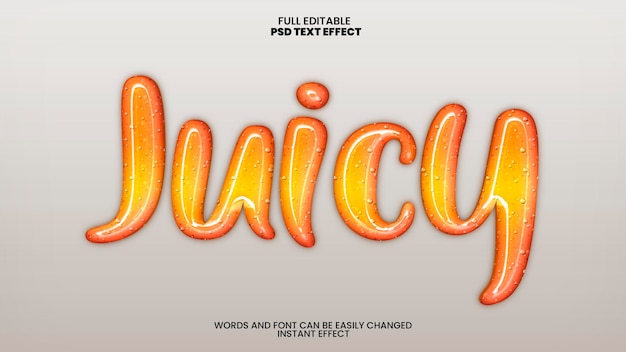 Juicy Text Effect