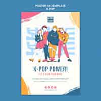 무료 PSD k-pop 축제 포스터 템플릿