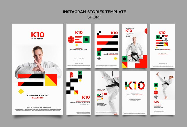 Free PSD k10 instagram stories template