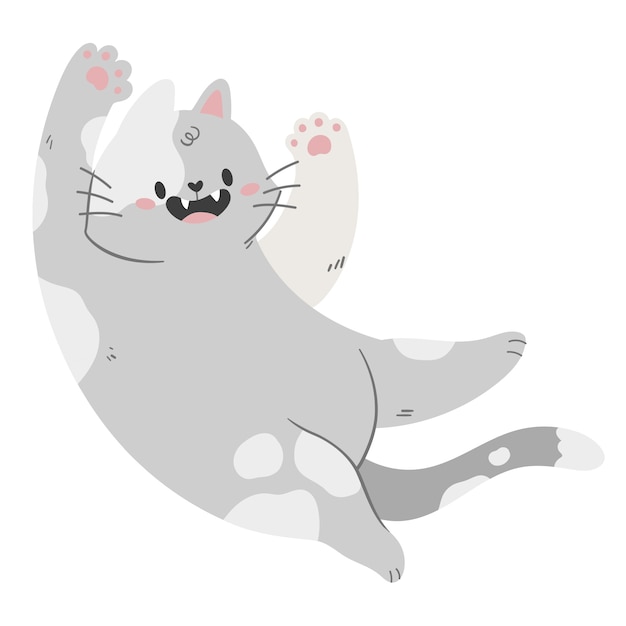 카와이 고양이 일러스트레이션