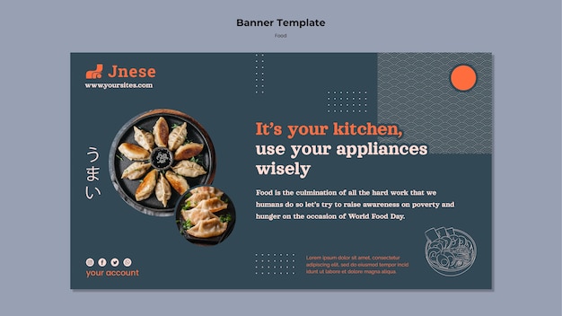 Kitchen safety banner template