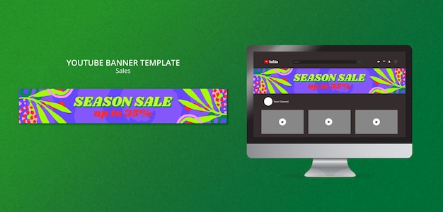 Kitschy Sales Template Design Free PSD Download