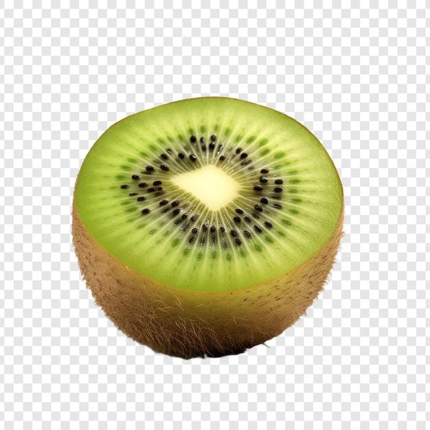 Kiwi isolated fruits on transparent background