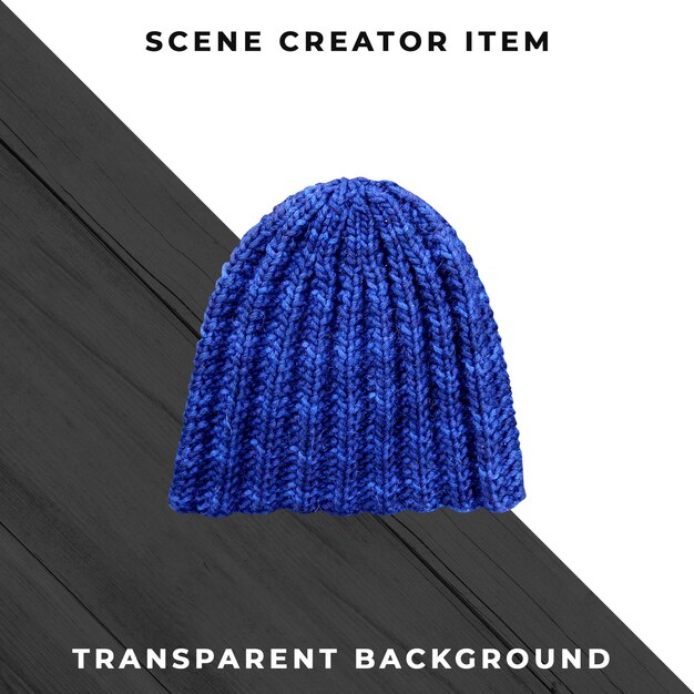 knitted hat isolated with clipping path.