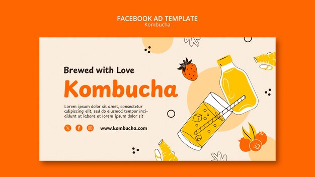 Kombucha template design