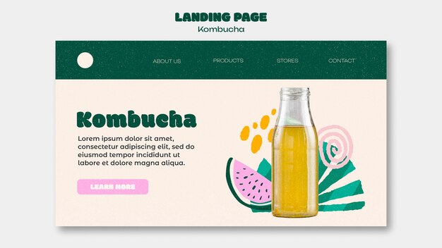 kombucha template design