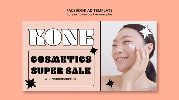korean beauty cosmetics social media promo template