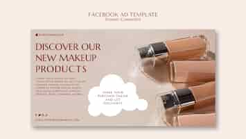 Free PSD korean cosmetics facebook template