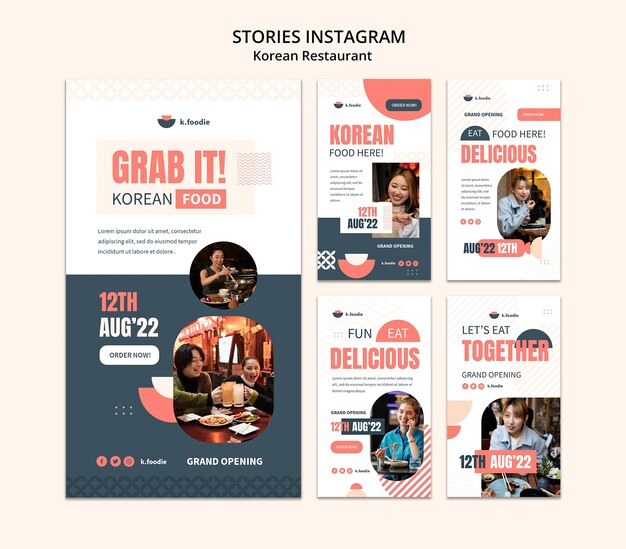 Истории instagram ресторана корейской кухни