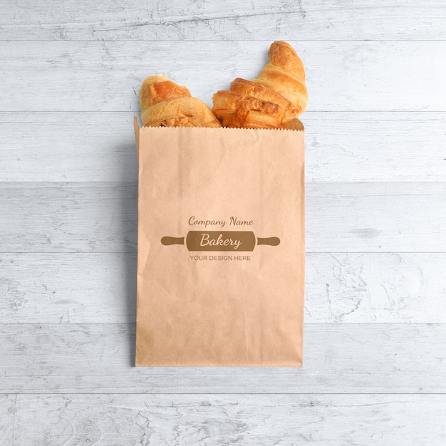 Kraft Paper Bag Mockup