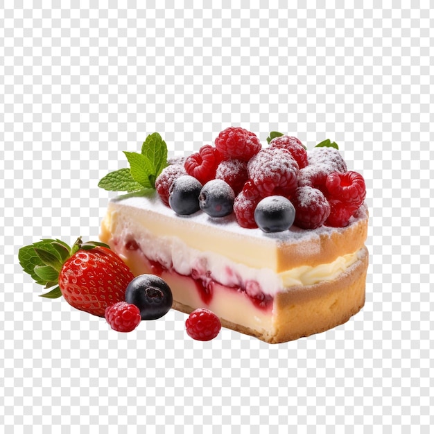 Free PSD kuchen isolated on transparent background