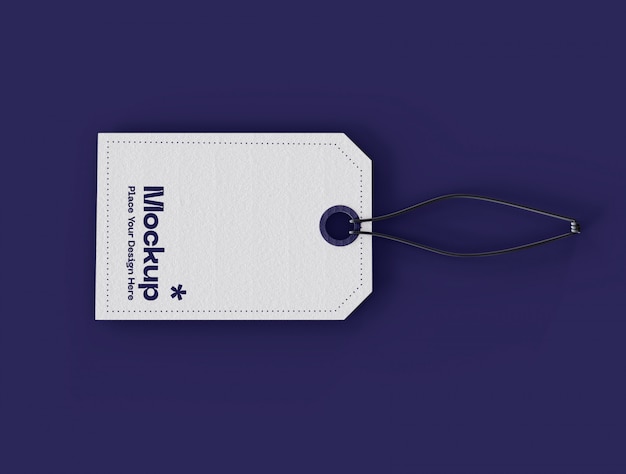 Label price tag mockup