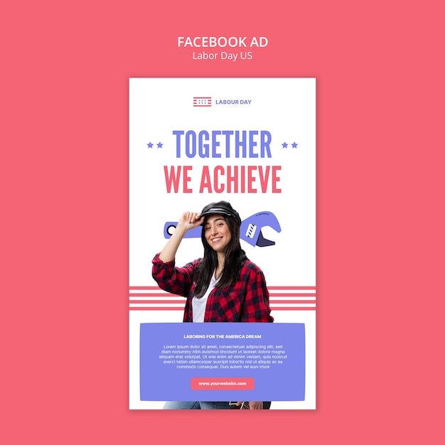 Labor day celebration template