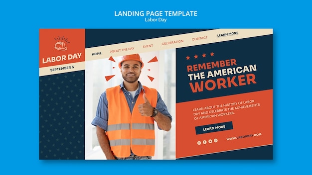 Labor day design template