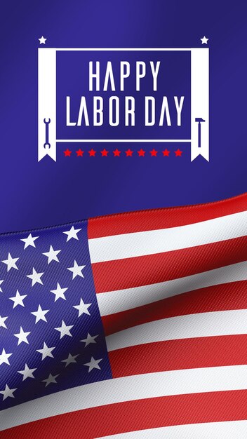 labor day social media template for stories