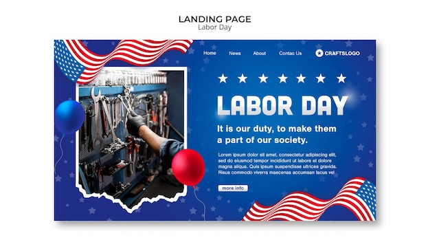 Labor day us landing page