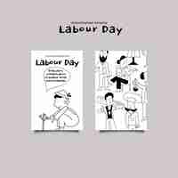 Free PSD labour day template design