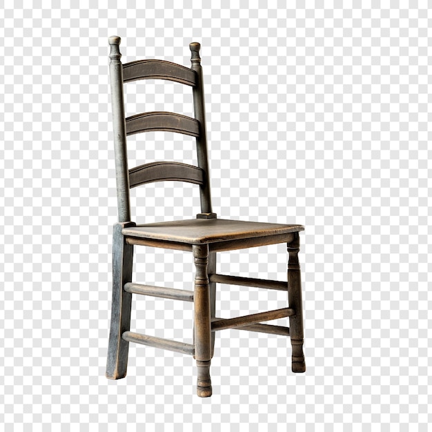 Free PSD ladderback chair isolated on transparent background