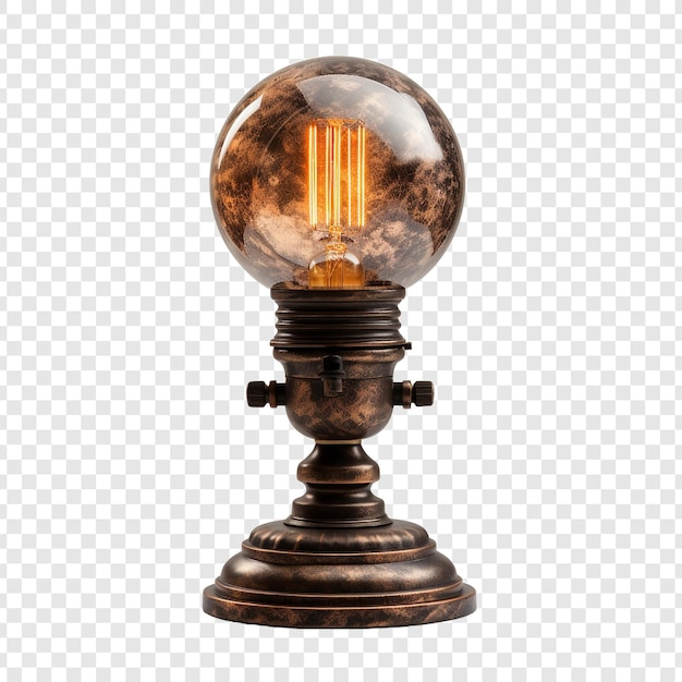 Free PSD lamp isolated on transparent background