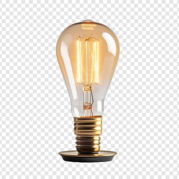 Free PSD lamp isolated on transparent background