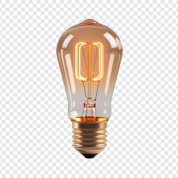 Free PSD lamp isolated on transparent background
