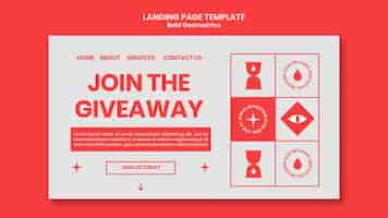 Free PSD landing page template for new year review