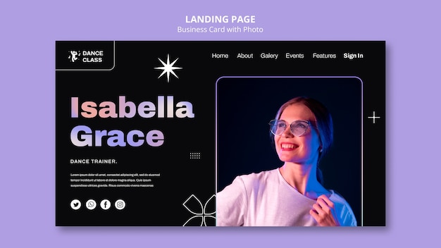 Free PSD landing page template for professional business