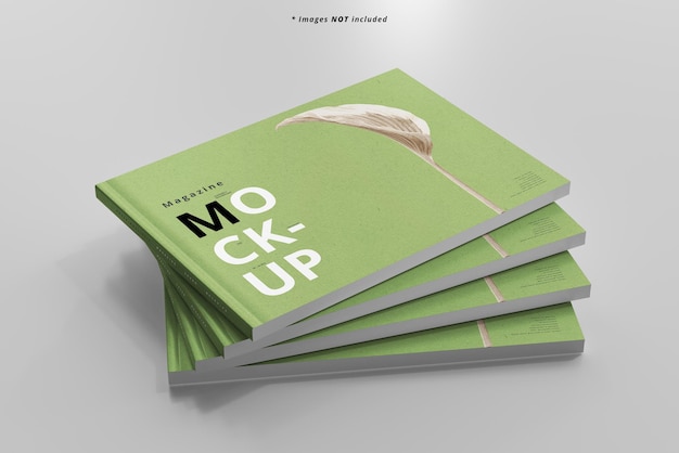 Landscape magazines mockup