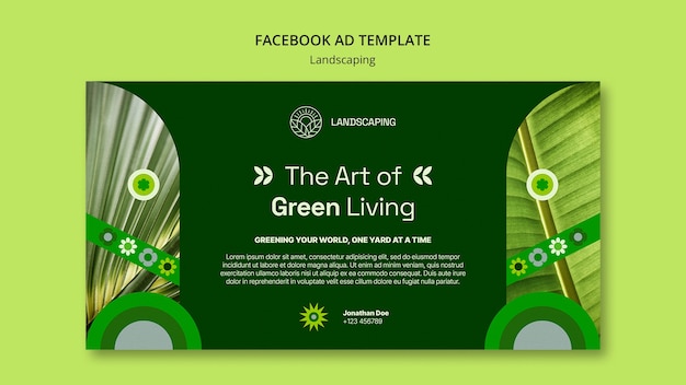 Free PSD landscaping template design