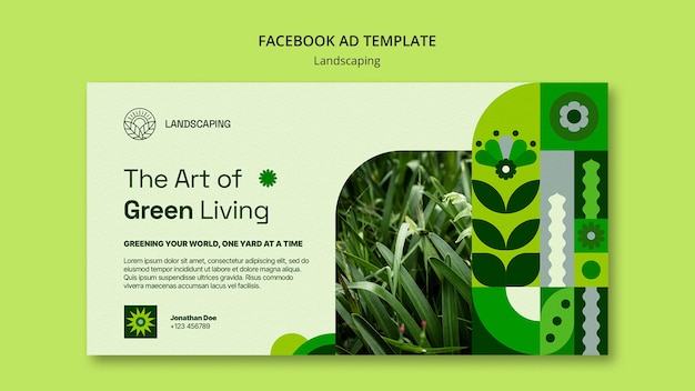 Free PSD landscaping template design