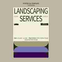 Free PSD landscaping template design