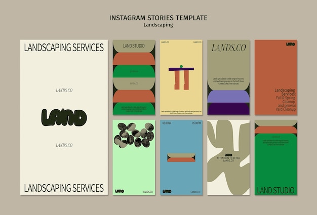 landscaping template design