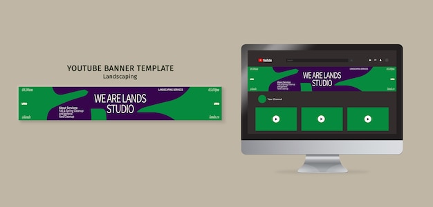 Free PSD landscaping template design