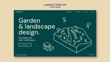 Free PSD landscaping template design