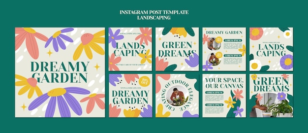 Free PSD Landscaping template design Free PSD Landscaping template design