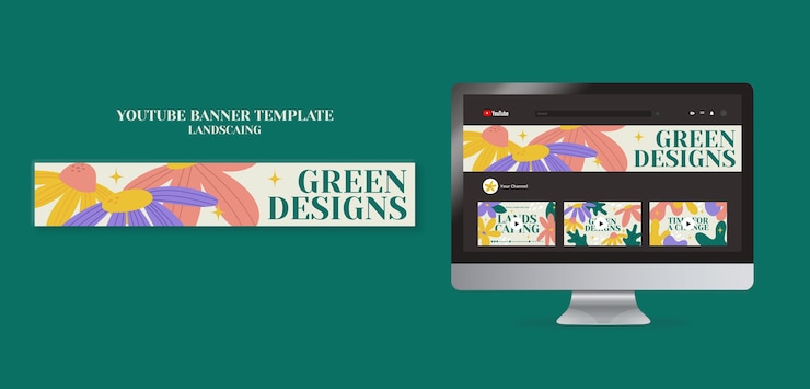 Free PSD landscaping template design