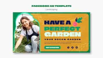 Free PSD landscaping template design