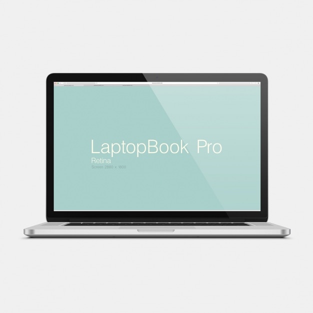 Free PSD laptop mock up design