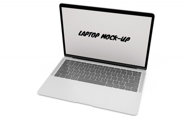 Laptop Mock-up Isolated