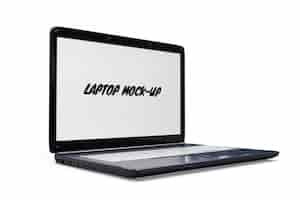 Free PSD laptop mock-up isolated